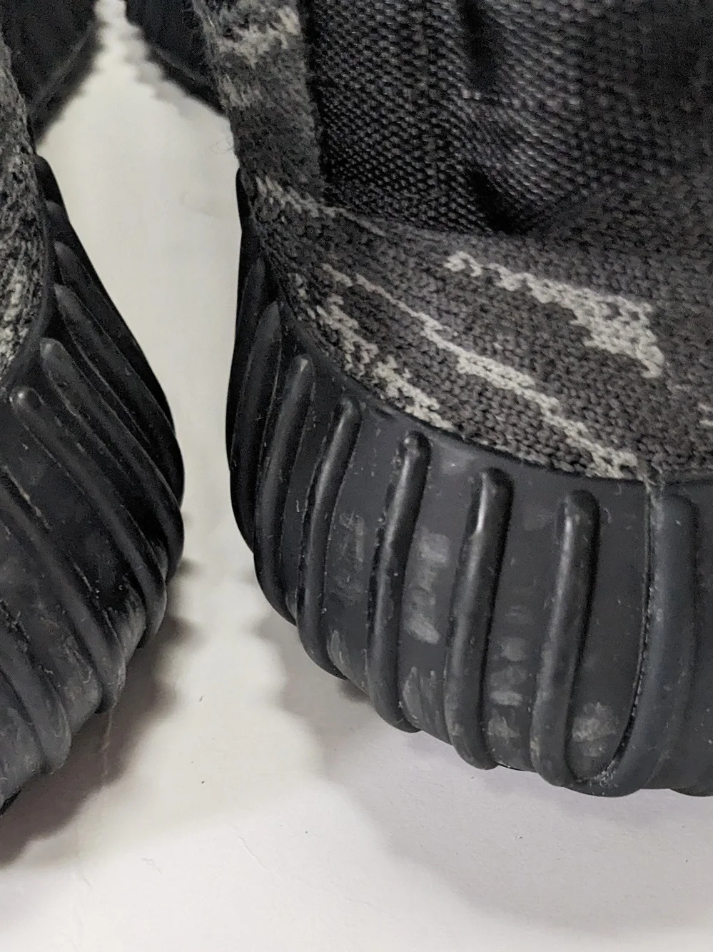 Adidas Yeezy 350 V2 Men's Low-Top Knit Sneakers in Dark Salt